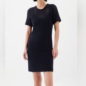 Gap Elegant Navy Knit Dress size small tall